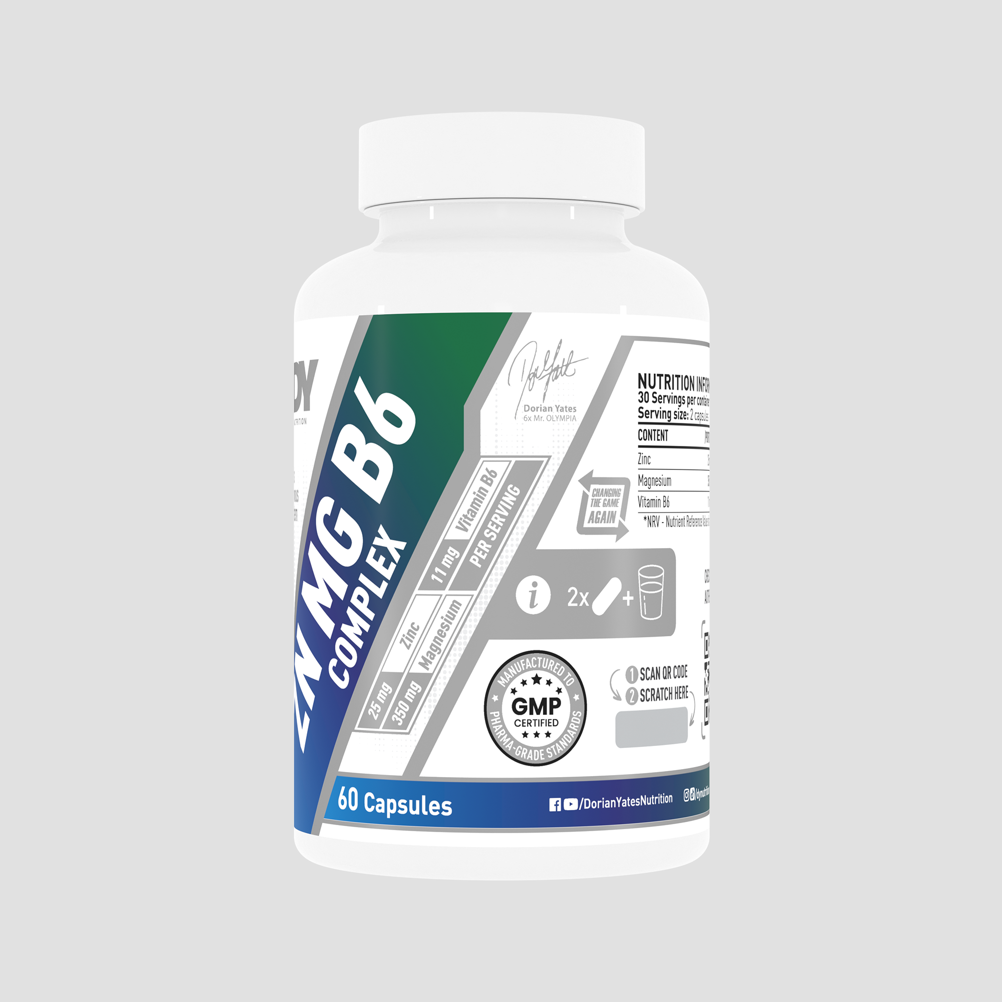 Complex ZN MG B6, supliment alimentar, 60 de capsule