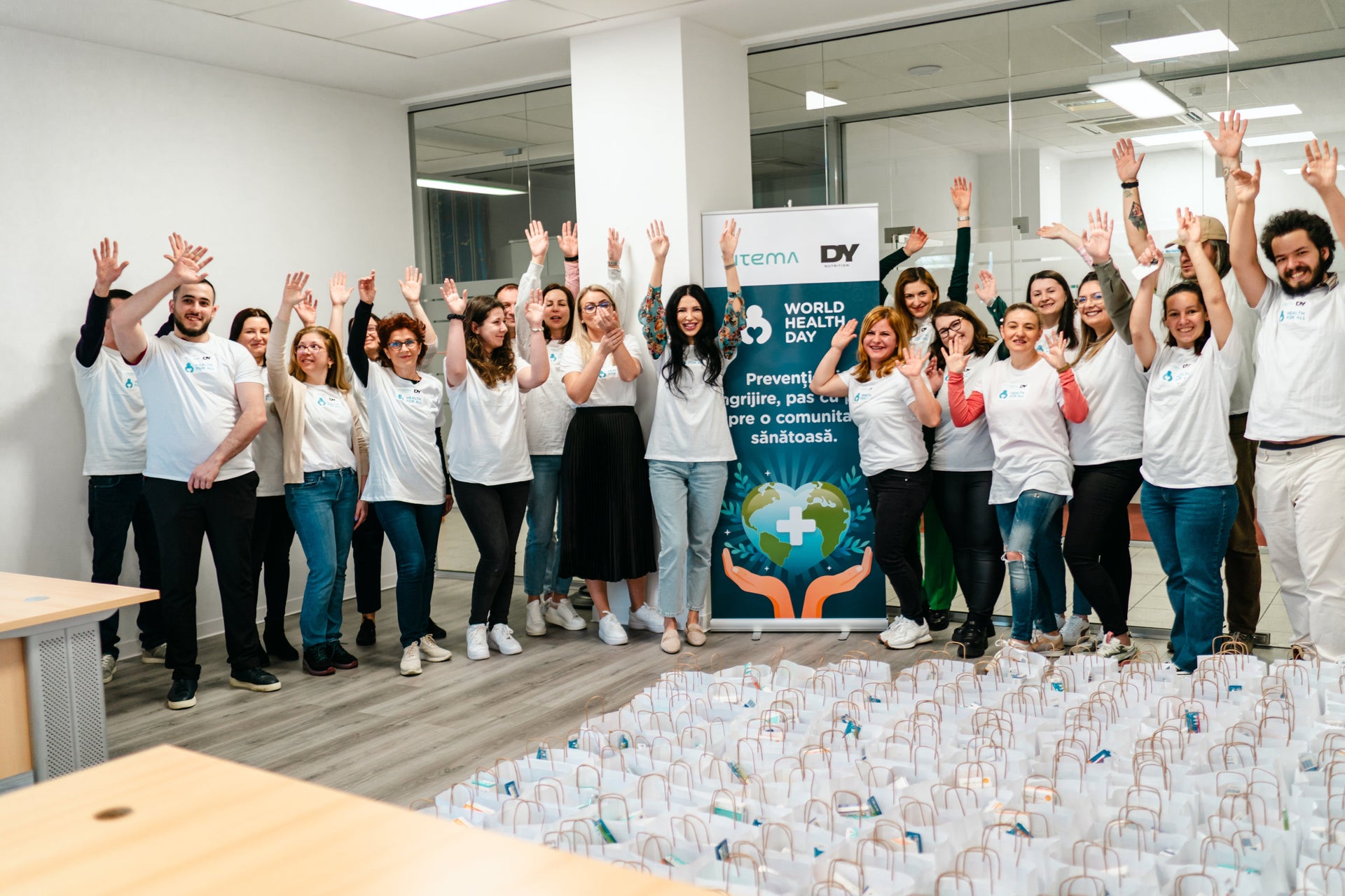 Vitema Pharmaceuticals și DY Nutrition au celebrat Ziua Mondială a Sănătății, alături de SOS Satele Copiilor din Sibiu, prin cadrul inițiativei ”Health For All”