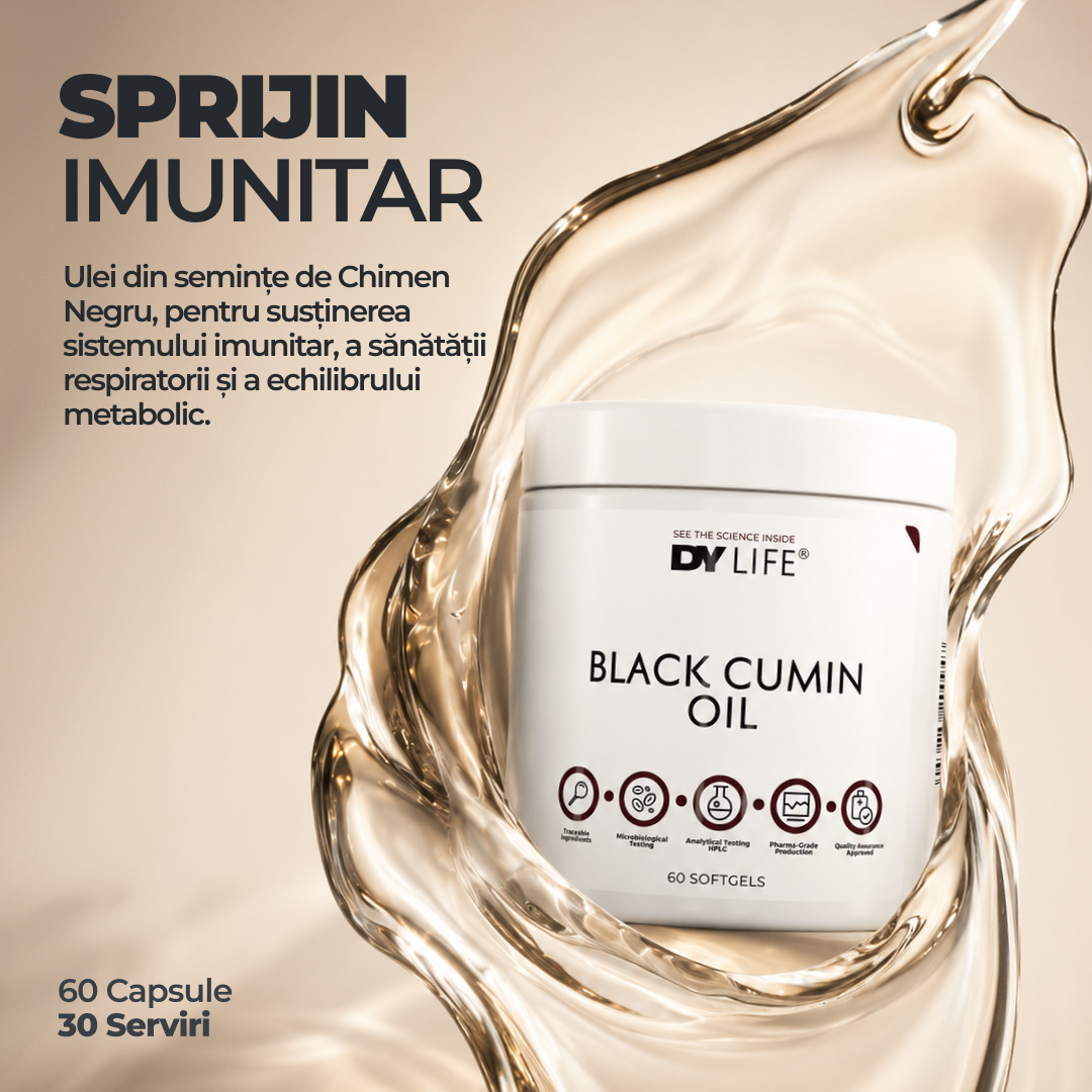 Black Cumin Oil DY Life, 60 Softgels, 30 Serviri