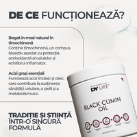 Black Cumin Oil DY Life, 60 Softgels, 30 Serviri