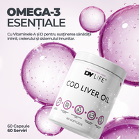 Cod Liver Oil DY Life, 60 Softgels, 60 Serviri
