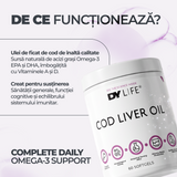 Cod Liver Oil DY Life, 60 Softgels, 60 Serviri