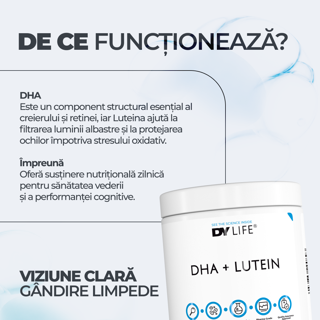 DHA+Lutein DY Life, 60 Softgels, 30 Serviri