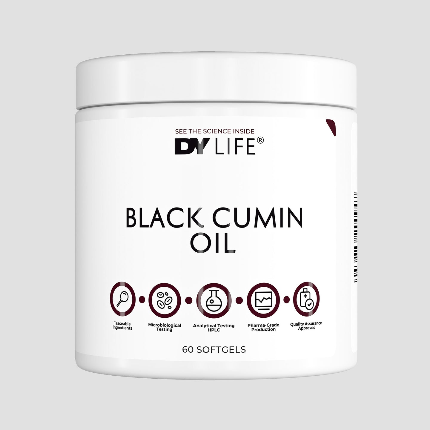 Black Cumin Oil DY Life, 60 Softgels, 30 Serviri
