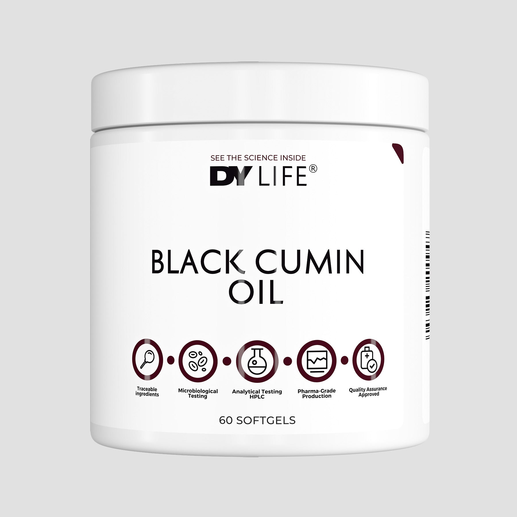 Black Cumin Oil DY Life, 60 Softgels, 30 Serviri