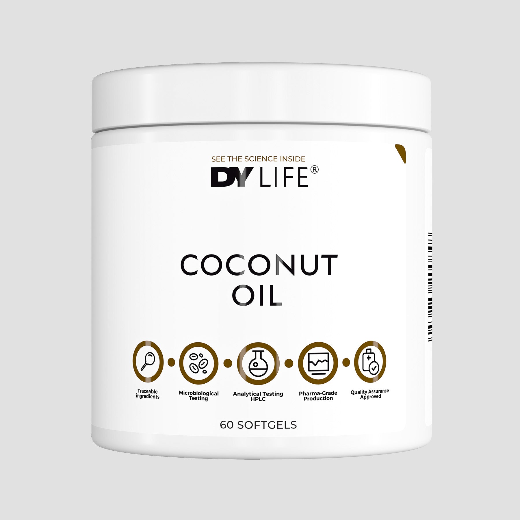 Coconut Oil DY Life, 60 Softgels, 30 Serviri