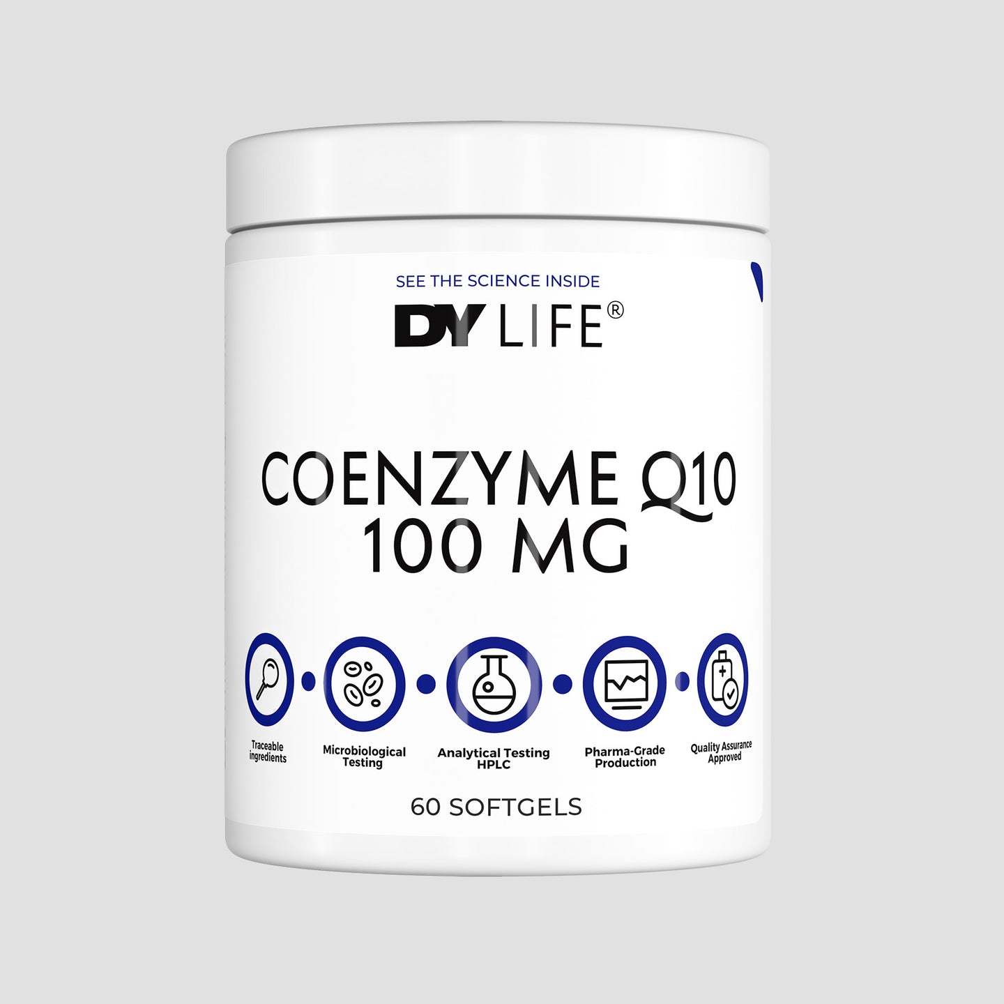 Coenzyme Q10 100 mg DY Life, 60 Softgels, 60 Serviri