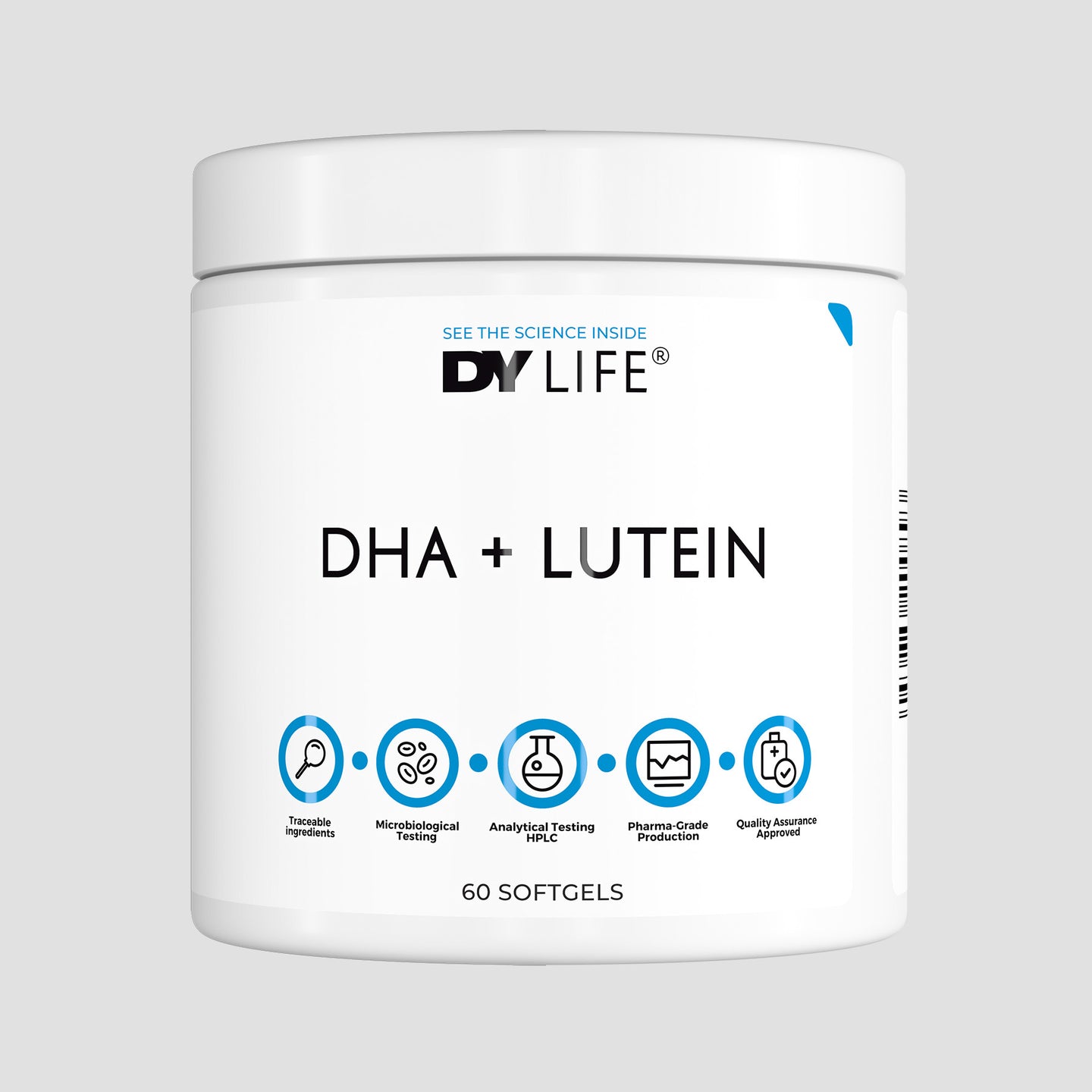 DHA+Lutein DY Life, 60 Softgels, 30 Serviri