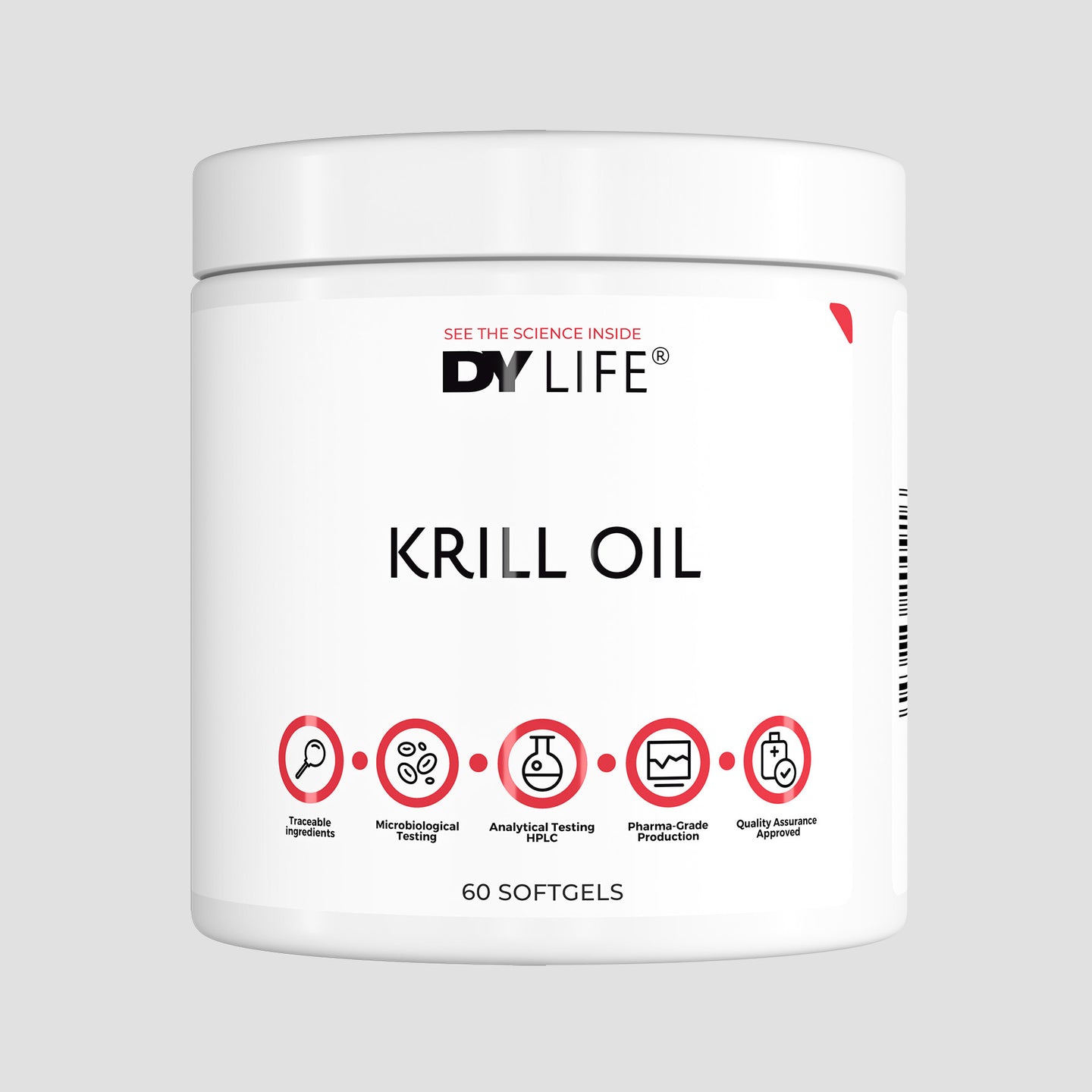 Krill Oil DY Life, 60 Softgels, 15 Serviri