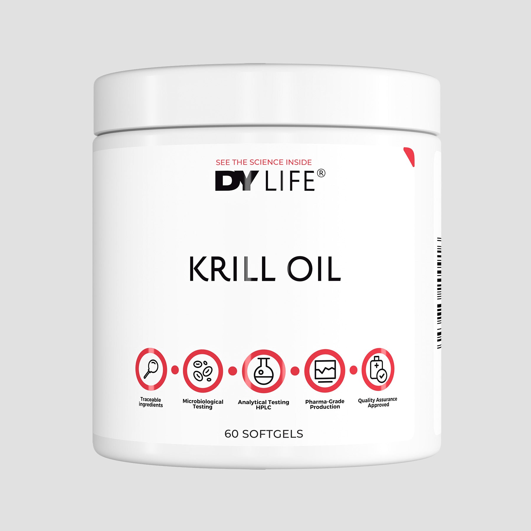 Krill Oil DY Life, 60 Softgels, 15 Serviri