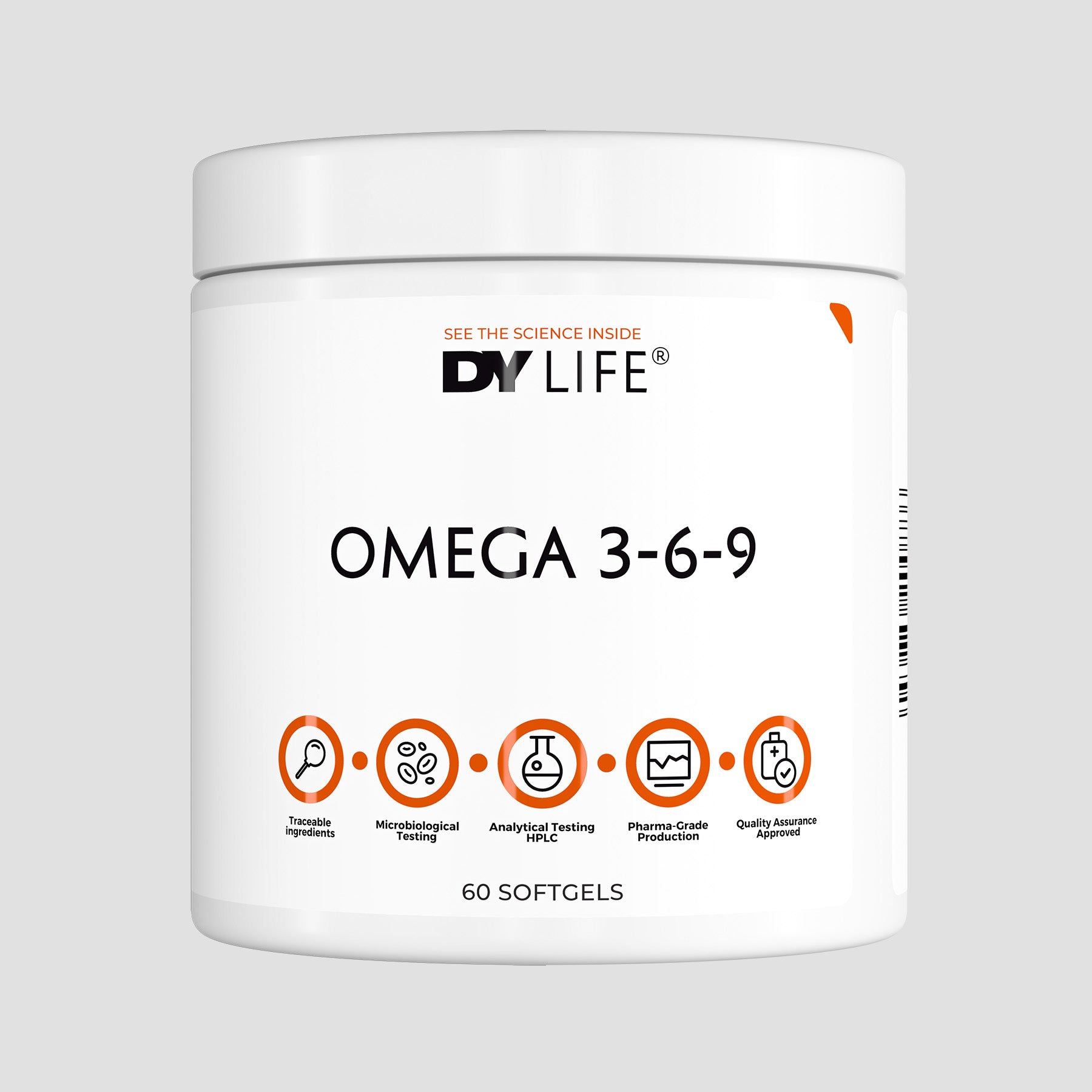 Omega 3-6-9 DY Life, 60 Softgels, 20 Serviri