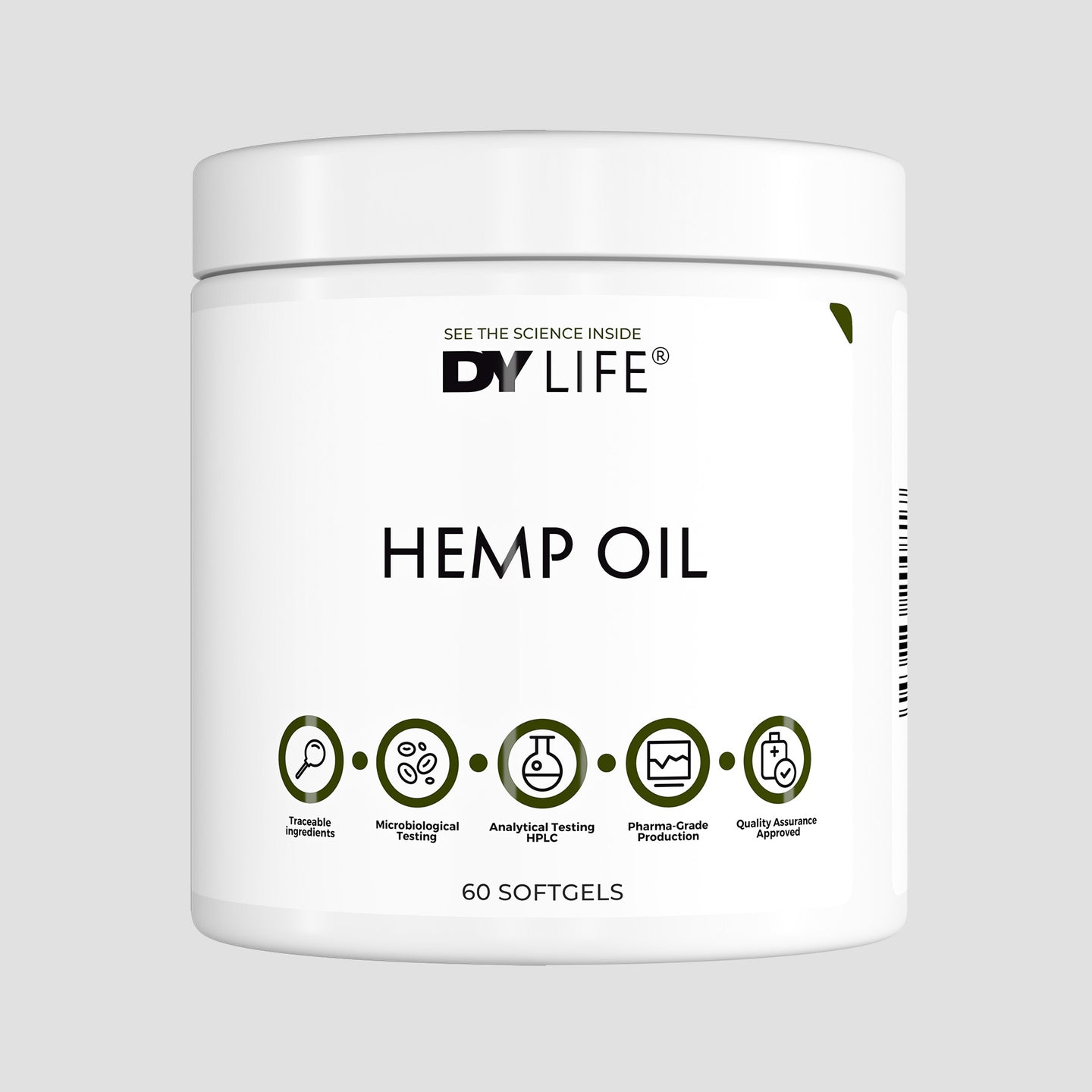 Hemp Oil DY Life, 60 Softgels, 30 Serviri