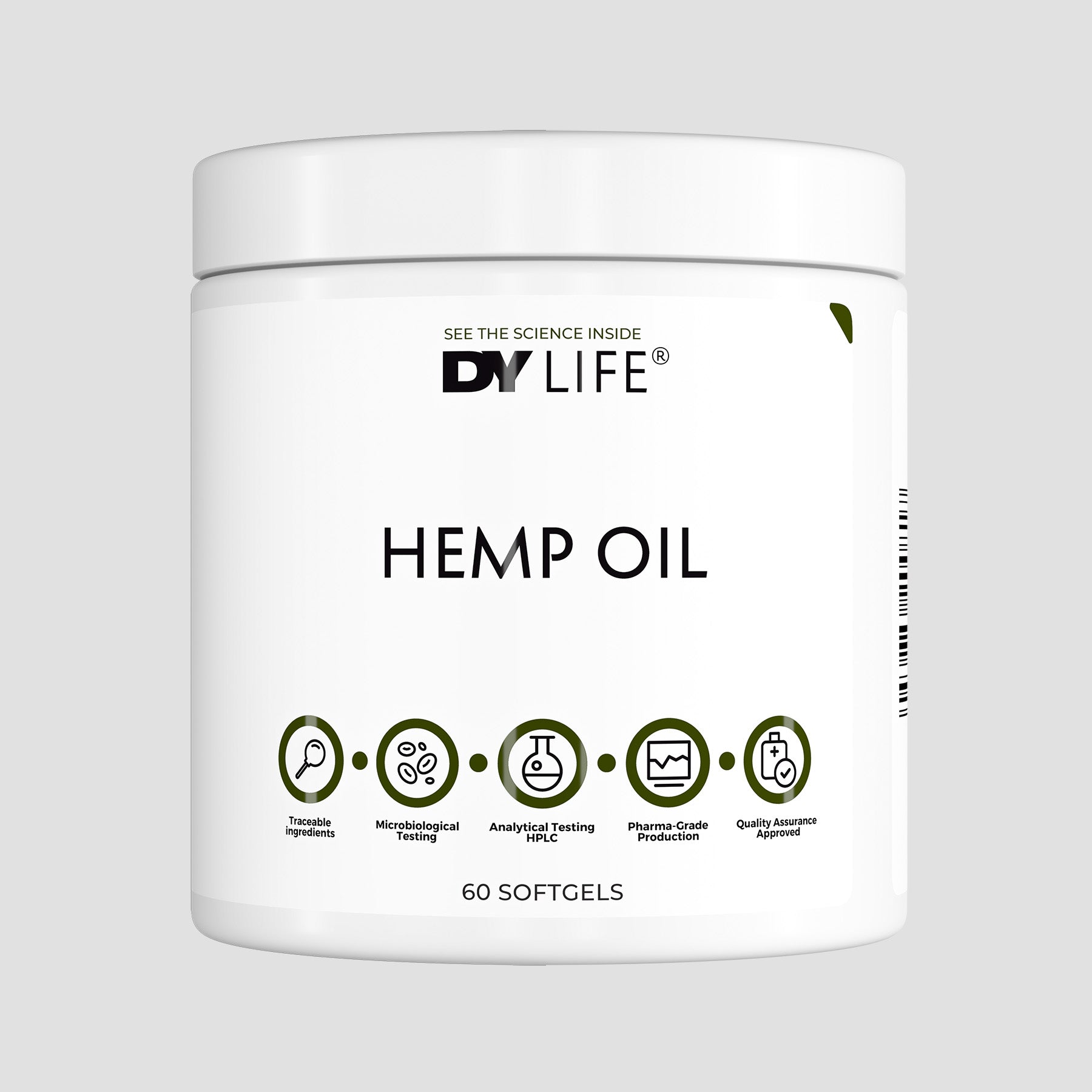 Hemp Oil DY Life, 60 Softgels, 30 Serviri