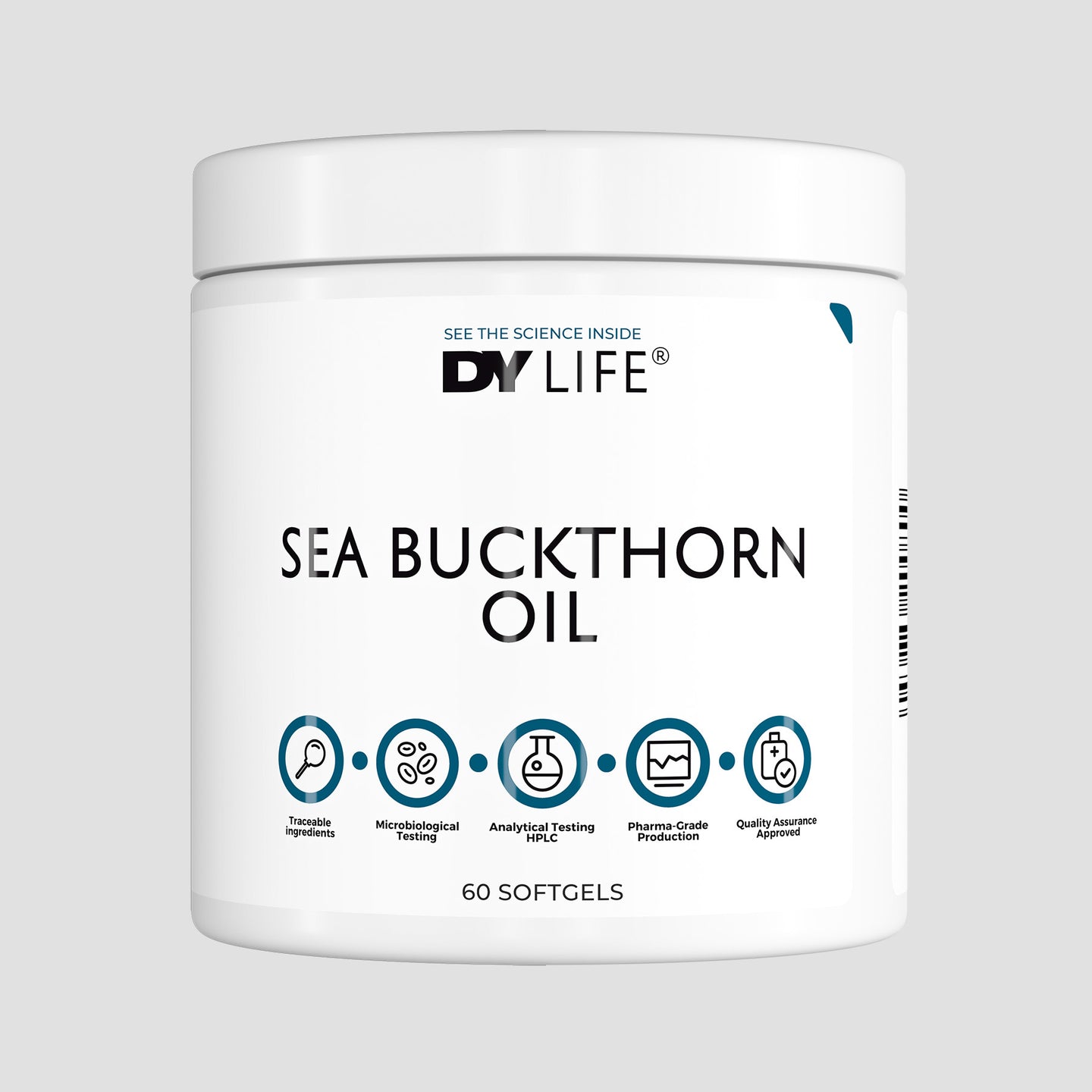 Sea Buckthorn Oil DY Life, 60 Softgels, 30 Serviri
