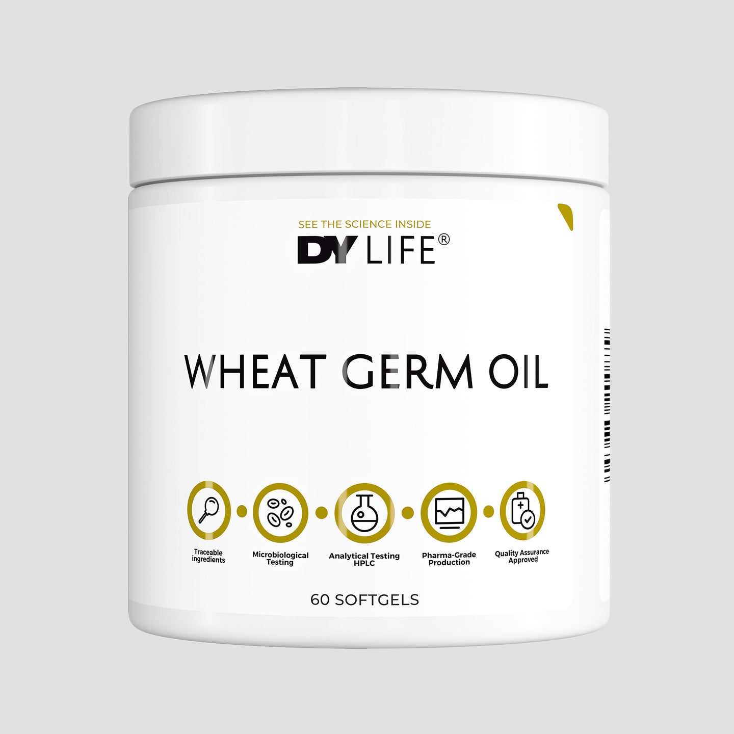 Wheat Germ Oil DY Life, 60 Softgels, 30 Serviri