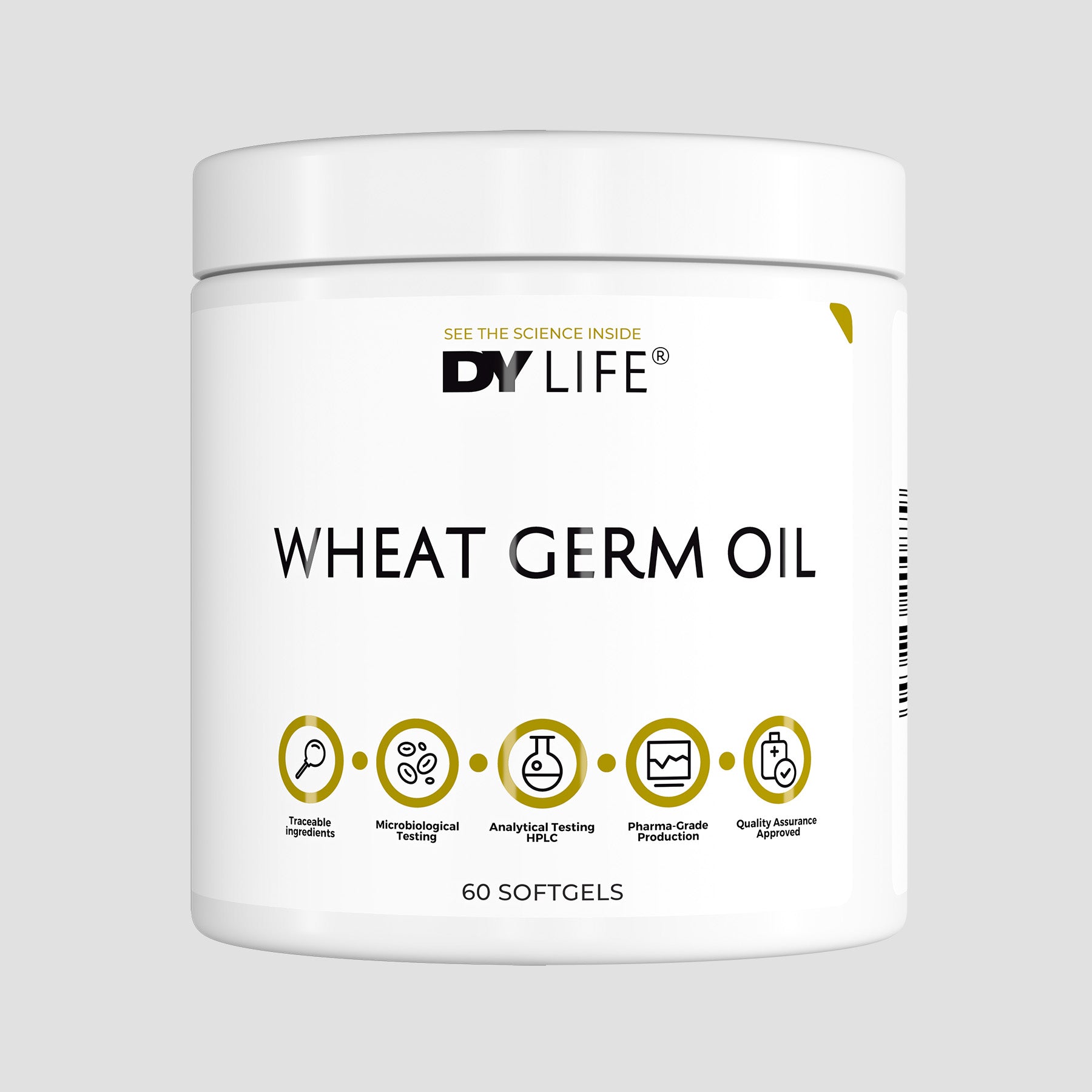 Wheat Germ Oil DY Life, 60 Softgels, 30 Serviri