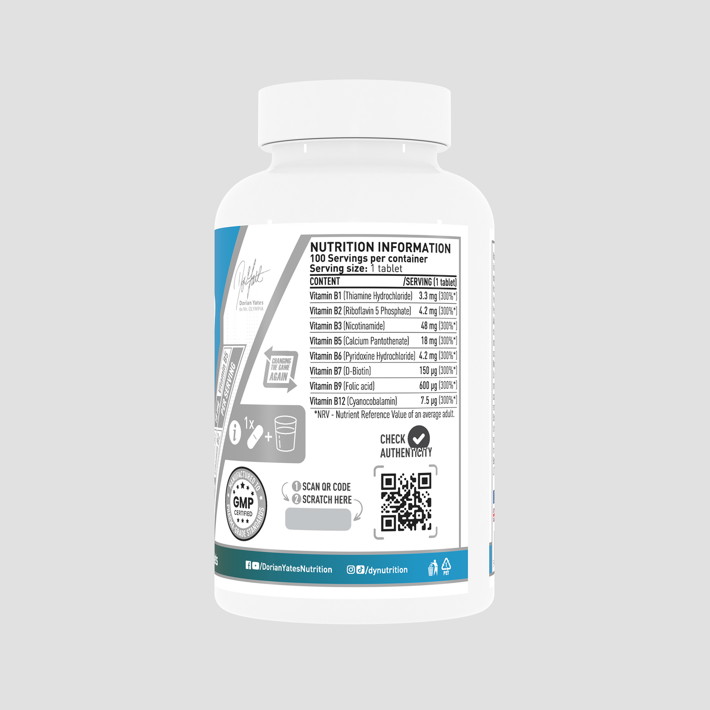 Vitamin B Complex, supliment alimentar, 100 de tablete