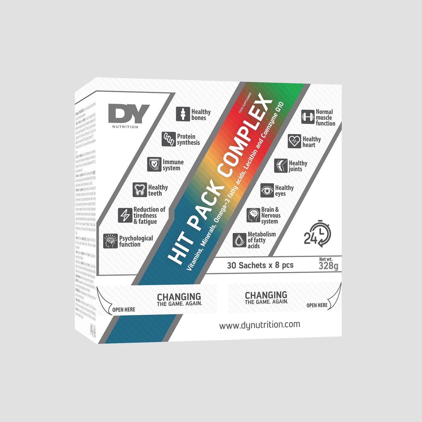 Complex de vitamine HIT Pack, 328g (30 de plicuri x 8 suplimente in 1)