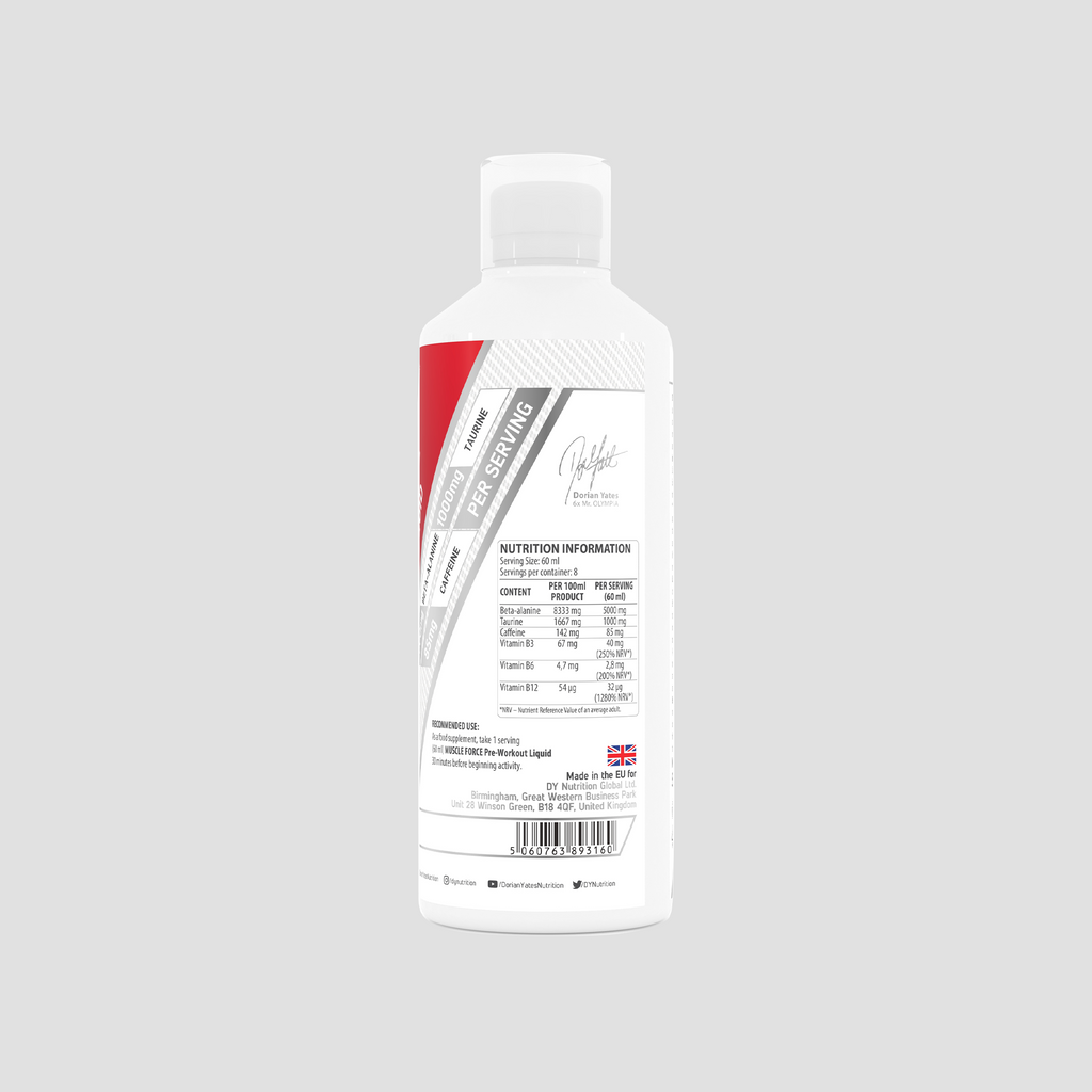 Pre-workout lichid Muscle Force, 500ml, 8x60ml - 2 | YEO