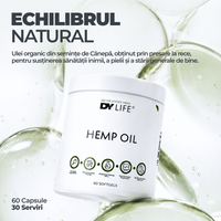 Hemp Oil DY Life, 60 Softgels, 30 Serviri