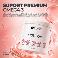 Krill Oil DY Life, 60 Softgels, 15 Serviri