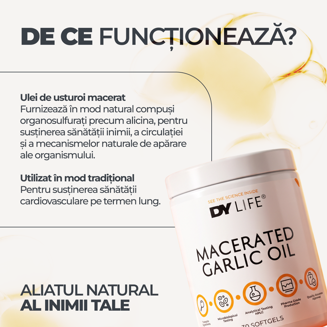 Macerated Garlic Oil DY Life, 30 Softgels, 30 Serviri