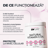 Natural Vitamin E DY Life, 30 Softgels, 30 Serviri