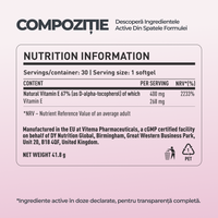 Natural Vitamin E DY Life, 30 Softgels, 30 Serviri