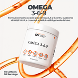 Omega 3-6-9 DY Life, 60 Softgels, 20 Serviri
