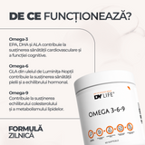 Omega 3-6-9 DY Life, 60 Softgels, 20 Serviri