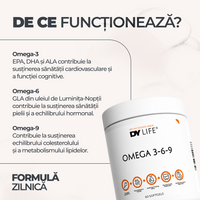 Omega 3-6-9 DY Life, 60 Softgels, 20 Serviri