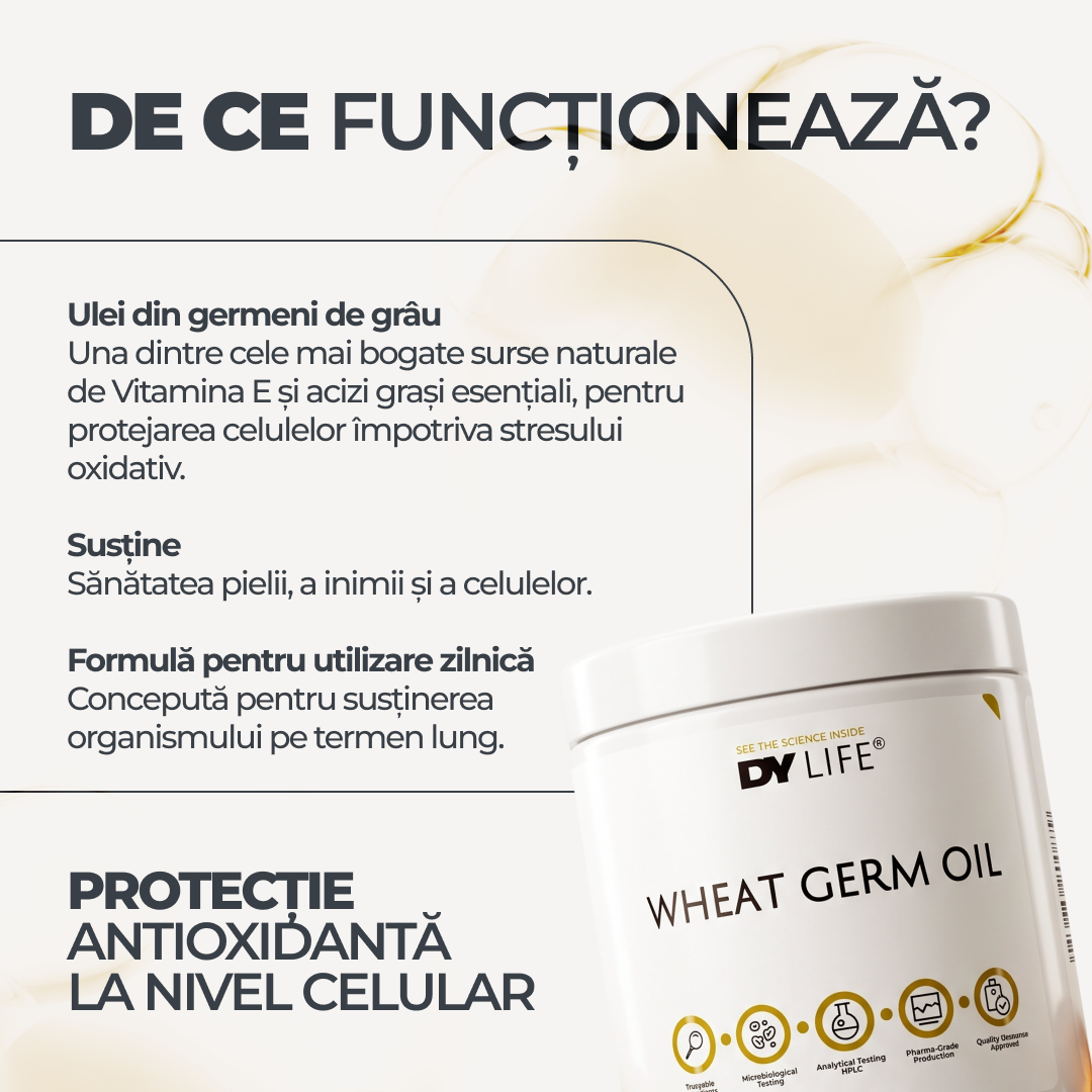 Wheat Germ Oil DY Life, 60 Softgels, 30 Serviri