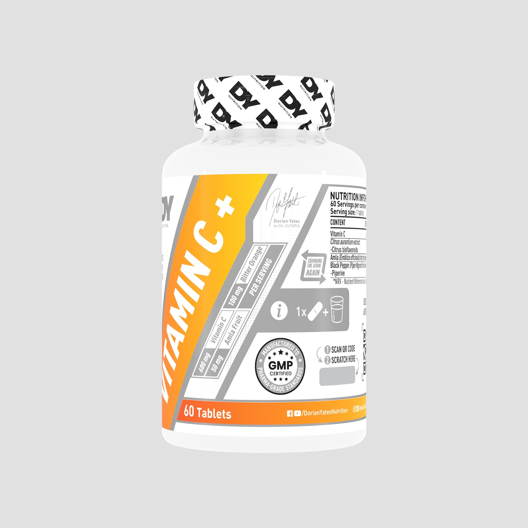 Vitamina C+, supliment alimentar, 60 de tablete – DY Nutrition Romania